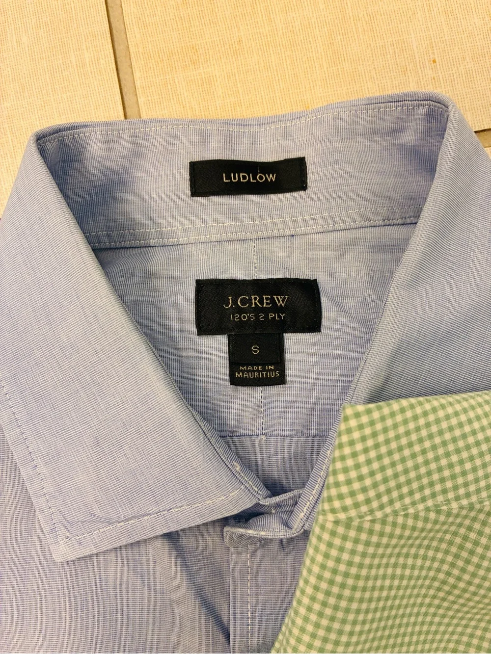 Set of 2 - J. Crew Ludlow Spread Collar Cottin Poplin Dress Shirt S $148